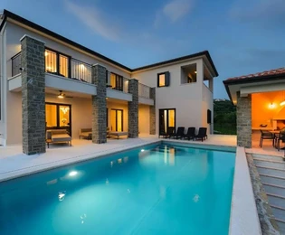 Buje, Istrie: Luxusní vila s úchvatným výhledem