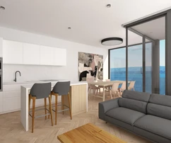 Luxury apartment with a pool for sale in Dugi Rat in Croatia