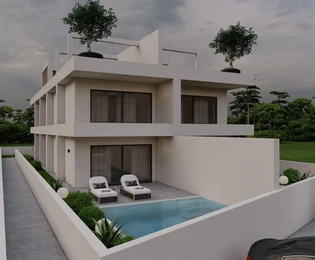 Luksusowy apartament z basenem i ogrodem, w pierwszym rzędzie do morza, Rtina Ražanac, S1