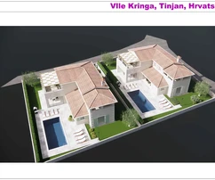Baugrundstück mit einem Projekt für ein Haus mit Schwimmbad - KRINGA, TINJAN