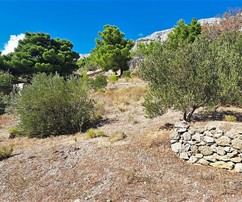 Beachfront House with Large Land in Omis for Sale