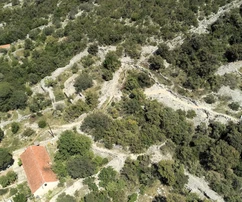 Marina, Vinišće, terreno edificable de 656 m2, vista al mar, a 320 m del mar