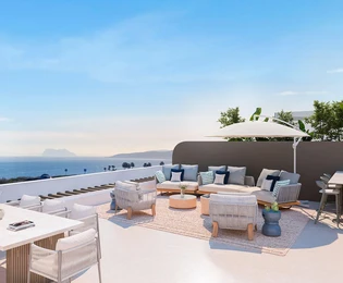 Modern apartments with sea view near the beach in Estepona