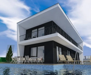 Poreč – Modern villa úszómedencével