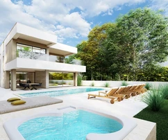 Privlaka - Zadar - Modern villa építés alatt, 700 m-re a tengertől