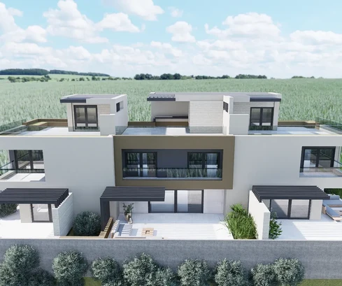 Srima, Vodice – appartement de 3 pièces avec jardin et terrasse sur le toit dans un immeuble neuf