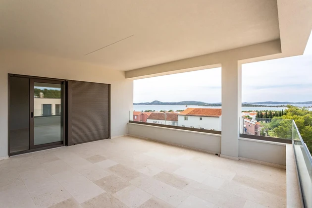Vodice, novostavba, moderní třípokojový byt, 125,48 m², výhled na moře