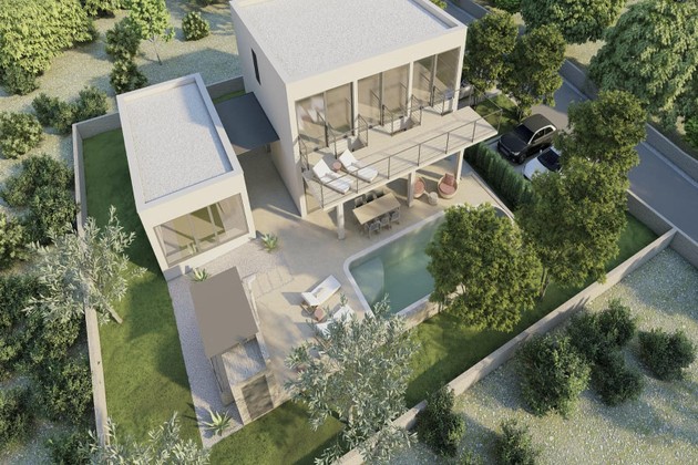 Luxury Villa with Guest House, Pool, Sauna & Smart Home Features – Privlaka