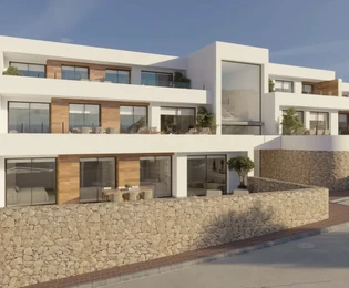 New 2-bedroom apartments with terrace and solarium in Moraira