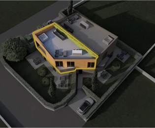 Istrie, Poreč – moderní apartmán se střešní terasou