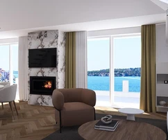 Luxusný penthouse na predaj pri pláži Banj v Šibeniku v Chorvátsku