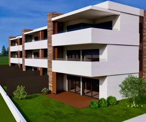 Istria, Savudrija: Case moderne fronte mare con vista