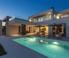 Istria, Rovinj, exkluzívna vila s bazénom a panoramatickým výhľadom na more