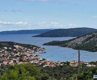 Marina, Vinišće, terreno edificabile 1452 m2, vista mare
