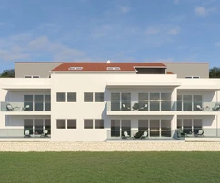 Tágas lakás új épületben, tengerre néző kilátással, Rovinj, ISZTRIA