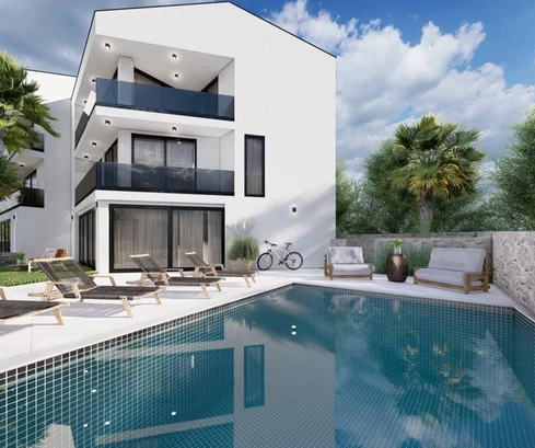 Penthouse v novostavbě k prodeji nedaleko moře v Chorvatsku