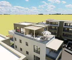 Trogir, apartamento de 2 dormitorios 57 m2 + jardín 59 m2, edificio nuevo, planta baja