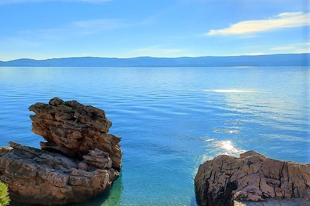 Beachfront House with Large Land in Omis for Sale