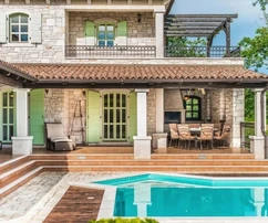 Istria, Višnjan, Lussuosa villa in pietra con piscina e viste mozzafiato
