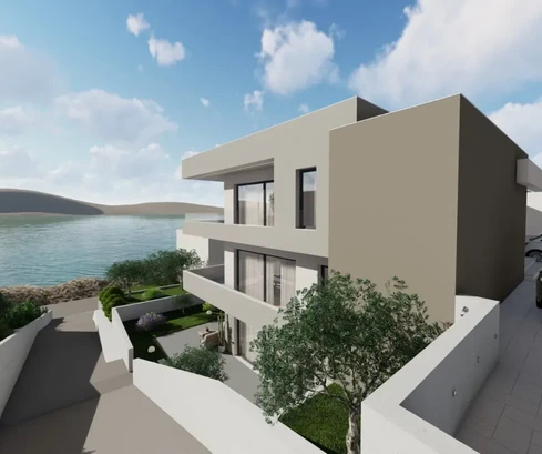 Tisno - Appartamento di lusso S1, seconda fila dal mare, piano terra con giardino