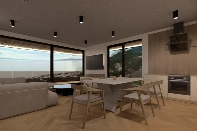 Opatija, Ičići, appartamento di lusso in una nuova costruzione esclusiva, vista panoramica sul mare