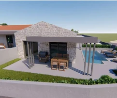 Istria, Vižinada – Nowoczesna willa z dwoma basenami