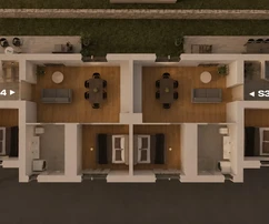 Apartamento de lujo a 60 m del mar, 75 m², terraza con vista al mar, 1 plaza de aparcamiento, Mandre, Pag