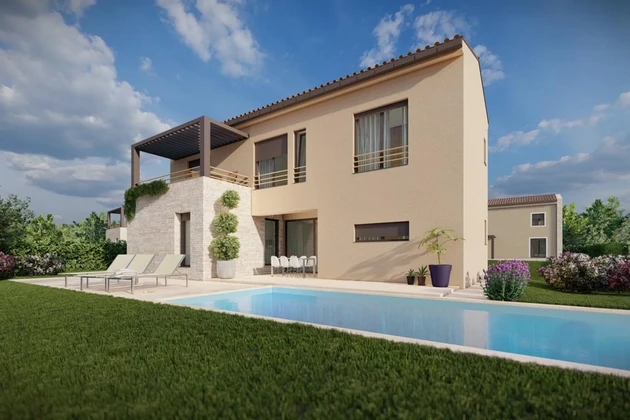 Modernes Haus mit Pool in Tinjan zu verkaufen in Kroatien