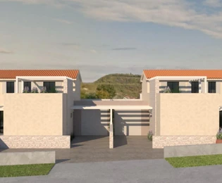 Moderna dvojna kuća na prodaju u blizini Buja