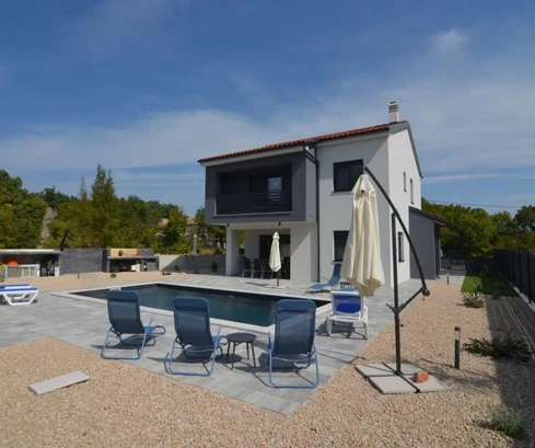 Krk Island, Gostinjac, newly renovated villa with pool