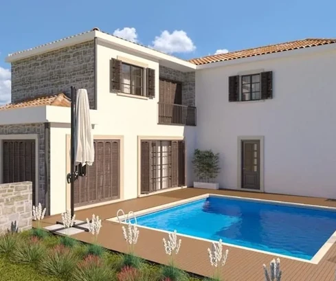 Modern villa medencével Isztria, Poreč.