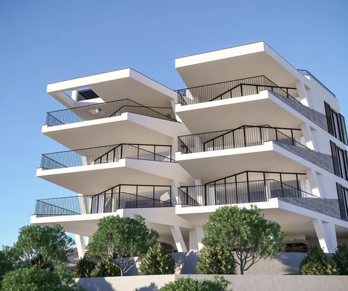 Okrug Gornji, luxuriöse Erdgeschosswohnung mit Aussicht