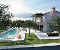 Krásná vila s bazénem a výhledem na moře, Istrie, Poreč