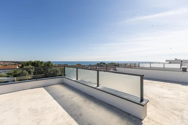 Istria, Zambratija, your corner by the sea: new building with two terraces and Mediterranean ambiance