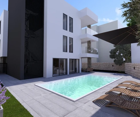 Apartamento con piscina en venta en Petrčane a solo 30 metros del mar en Croacia