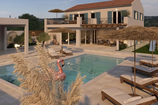 Villa di design con piscina in vendita a Crno Zadar in Croazia