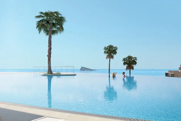 Gratte-ciel de luxe en bord de mer avec vues panoramiques à Benidorm