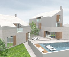 Villa moderna a Brac: disposizione spaziosa con piscina in vendita