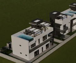 Privlaka, Sabunike, villa de luxe avec piscine sur le toit à 450 m de la mer