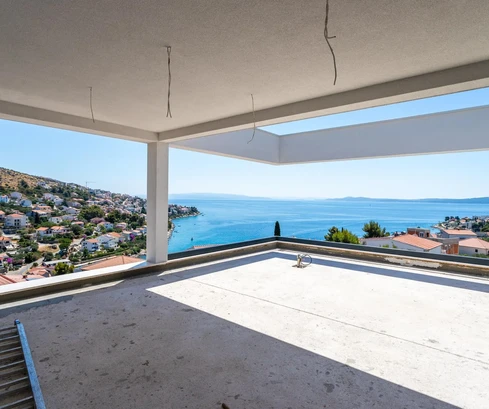 Penthouse na prodej v Okrugu Gornjem s výhledem na moře v Chorvatsku