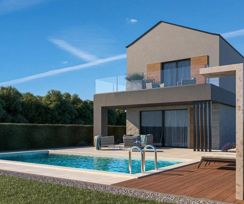 MAISON INDIVIDUELLE AVEC VUE SUR MER EN CONSTRUCTION