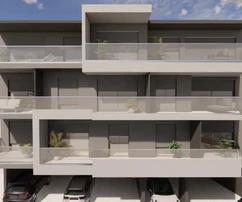 Riviera di Omiš, appartamento con due camere da letto in una moderna nuova costruzione vicino al mare