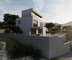 Modern villa with a swimming pool for sale in Milna in Croatia