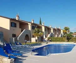 Istrie, Poreč: Dům s výhledem na moře a bazénem