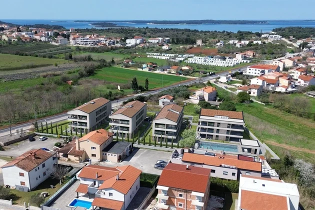 Istrie, Fažana: Luxusní apartmán blízko moře a bazénu