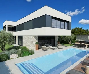 Luxusvilla medencével és tengerre néző kilátással, Isztria, Poreč