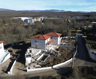 Matulji, Mučići, CASA BIFAMILIARE DI NUOVA COSTRUZIONE Roh bau, appartamento di quattro locali 213 m², piscina
