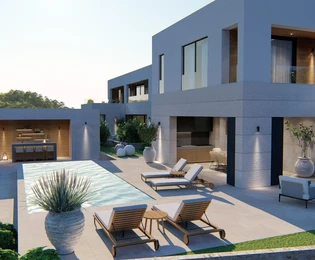 Primošten, prekrasna vila s bazenom i pogledom na more, 289,5 m²