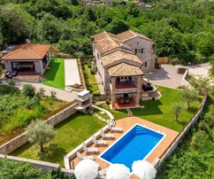 Rustikales Steinhaus mit Pool, Istrien, Tinjan