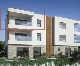 Brodarica, deuxième rangée au bord de la mer, appartements modernes dans un immeuble exclusif en construction, B2, S5
